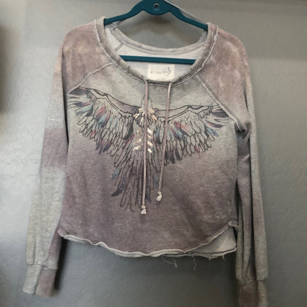Free People We The Free Eagle sweatshirt xs